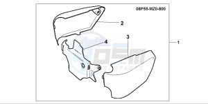 GL1500C F6C drawing CHROME SIDE COVERS