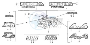 TRX300FW FOURTRAX 300 4X4 drawing MARK