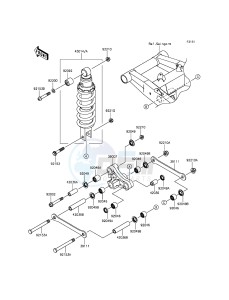 Z800 ABS ZR800DDS UF (UK FA) XX (EU ME A(FRICA) drawing Suspension/Shock Absorber