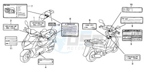 SES150 125 drawing CAUTION LABEL