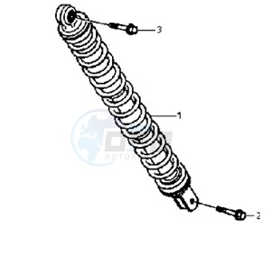 JET EURO X 50 E2 drawing REAR SUSPENSION