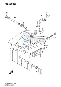 GSX-1300R ABS HAYABUSA EU drawing REAR SWINGINGARM