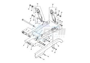 XV VIRAGO 250 drawing REAR ARM