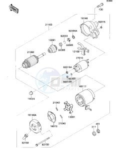 KAF 540 C [MULE 2010] (C1) [MULE 2010] drawing STARTER MOTOR