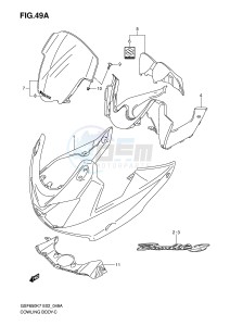 GSF650 (E2) Bandit drawing COWLING (GSF650SK8 SUK8 SAK8 SUAK8)