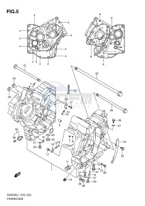 SV650S (E2) drawing CRANKCASE