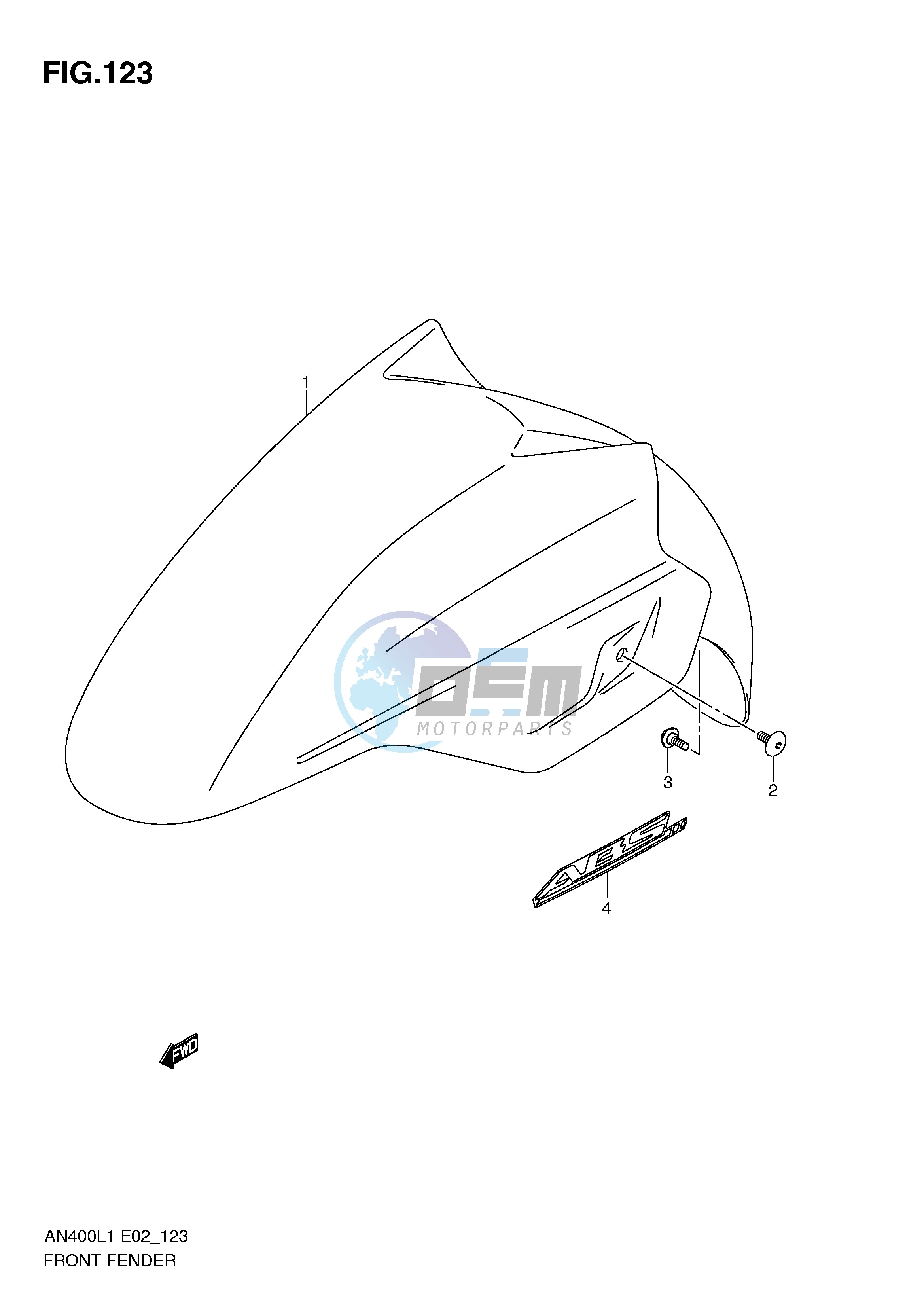 FRONT FENDER (AN400ZAL1 E51)