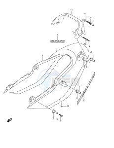 GSF1200 (E2) Bandit drawing SEAT TAIL COVER (GSF1200SK4)