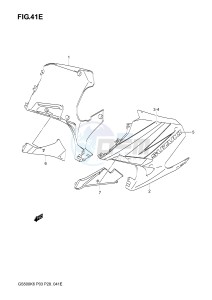 GS500 (P3) drawing UNDER COWLING  (GS500FK4)