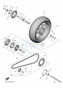 YZF1000D YZF-R1M (B4SD) drawing REAR WHEEL