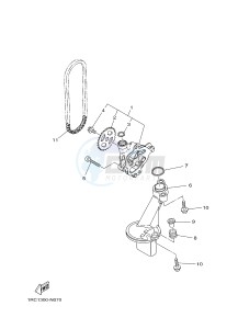 MT09 900 (1RC9) drawing OIL PUMP