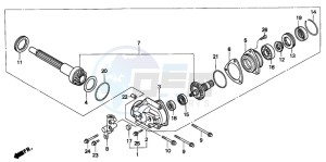 TRX300FW FOURTRAX 300 4X4 drawing SIDE GEAR CASE