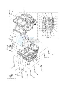 MT07A MT-07 ABS 700 (1XB1 1XB2) drawing CRANKCASE