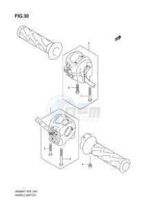 AN400Z ABS BURGMAN EU-UK drawing HANDLE SWITCH