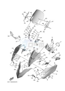 XP530 XP530-A TMAX SX ABS (BX38) drawing WINDSHIELD