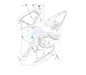 YZF R6 600 drawing SIDE COVER 13SL-N-SV-W