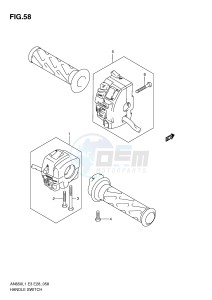 AN650 (E3-E28) Burgman drawing HANDLE SWITCH (AN650AL1 E33)