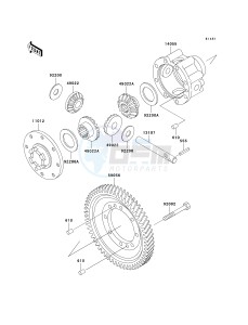 KAF 620 E [MULE 3010 4X4] (E1-E5) [MULE 3010 4X4] drawing DIFFERENTIAL-- KAF620-E1 - E3- -