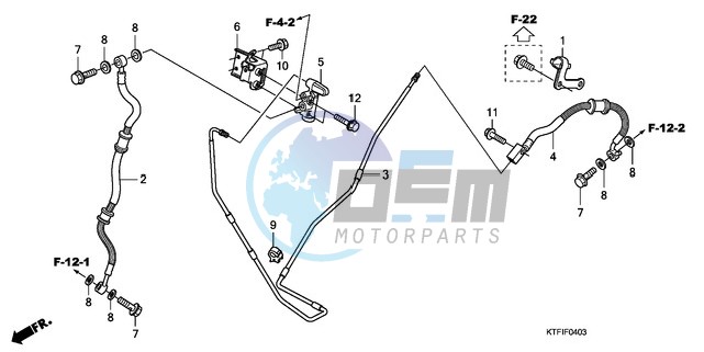 RR. BRAKE HOSE/BRAKE PIPE (SH1259/1509)