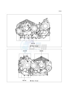 VN 1700 A [VULCAN 1700 VOYAGER] (9FA) A9F drawing CRANKCASE BOLT PATTERN