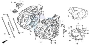 TRX300EX FOURTRAX 300 EX drawing CRANKCASE