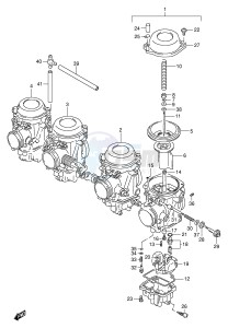 GSX-R1100W (E2) drawing CARBURETOR (MODEL S)