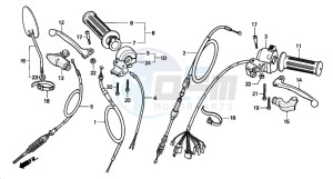 Z50J drawing SWITCH/HANDLE/LEVER/ CABLE (2)