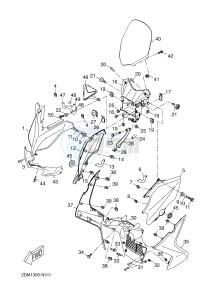 YP125RA (ABS) X-MAX 125 ABS (2DM2 2DM2) drawing WINDSHIELD