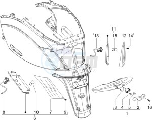 Zip 50 4T drawing Tail light - Turn signal lamps