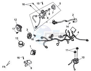 JET 4 50cc drawing WIRING HARNASS