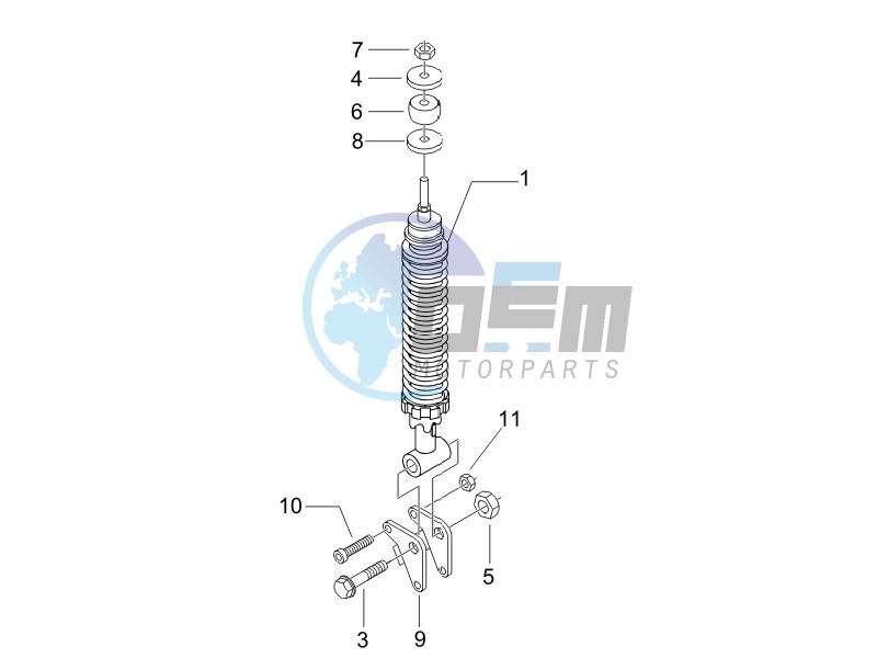 Rear suspension - Shock absorbers