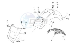 V7 II Racer ABS 750 drawing Rear body I- Mudguard