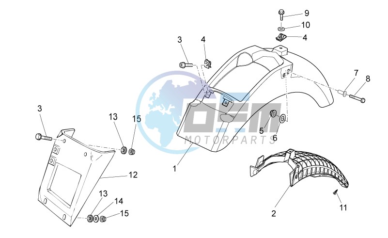 Rear body I- Mudguard