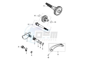 LUDIX 14 ELEGANT - 50 cc drawing GEAR GROUP