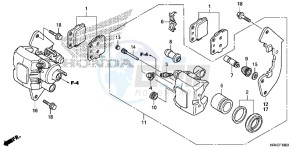 TRX500FE1H Europe Direct - (ED) drawing FRONT BRAKE CALIPER