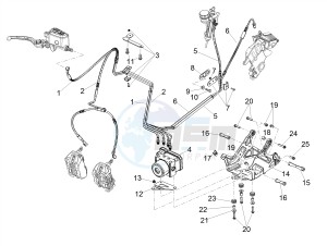 SHIVER 900 ABS (APAC) drawing ABS Brake system