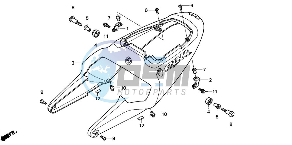 REAR COWL (CBR900RR2,3)