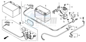 CB1300F CB1300SUPER FOUR drawing BATTERY