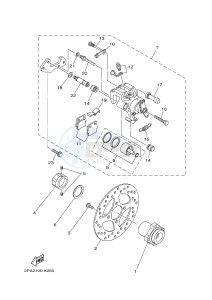 YFM250R YFM25RB RAPTOR 250 (1BTG 1BTH 1BTJ) drawing REAR BRAKE CALIPER