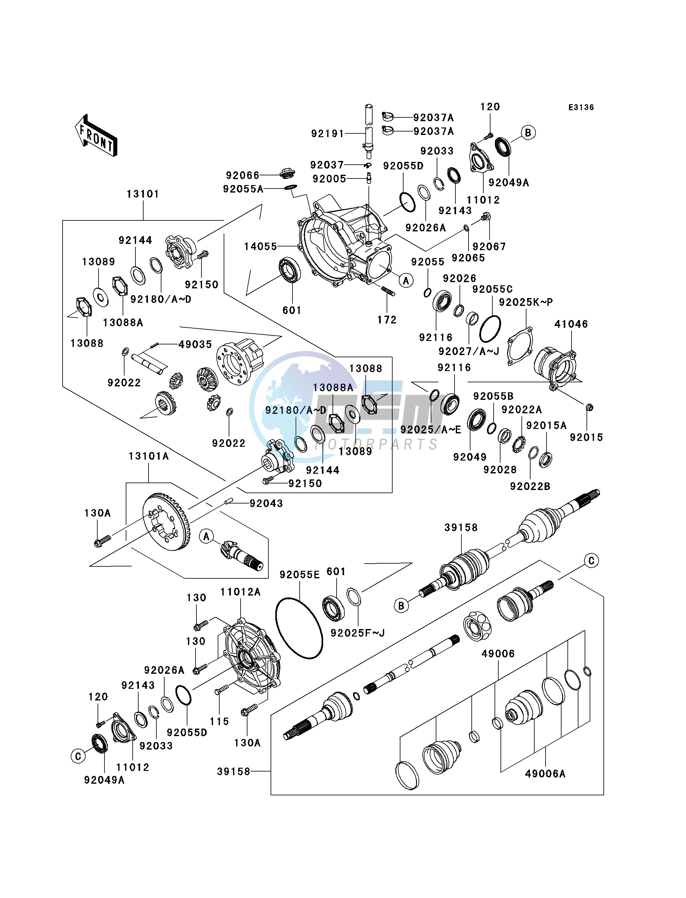 DRIVE SHAFT-FRONT