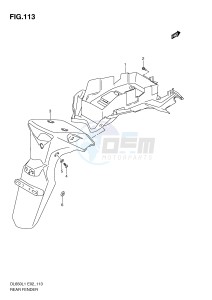 DL650 (E2) V-Strom drawing REAR FENDER (DL650AL1 E19)