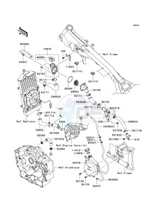 VN 900 B [VULCAN 900 CLASSIC] (6F-9F) B6F drawing WATER PIPE