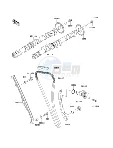 ZX 636 C [NINJA ZX-6R] (C1) C1 drawing CAMSHAFT-- S- -_TENSIONER