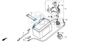 CBR1000RR drawing BATTERY (CBR1000RR4/5)