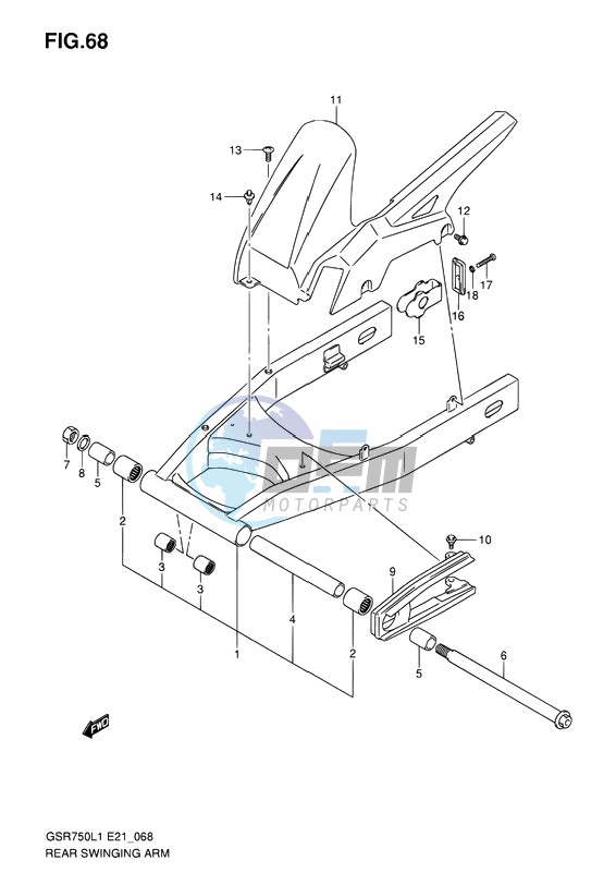 REAR SWINGING ARM