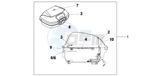 CBF1000T9 UK - (E / ABS MKH) drawing 45L TOP BOX T T YPE FOP ONLY