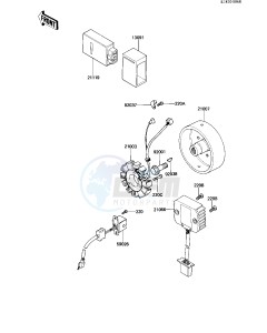 KZ 250 W [LTD BELT] (W1) [LTD BELT] drawing IGNITION_GENERATOR_REGULATOR