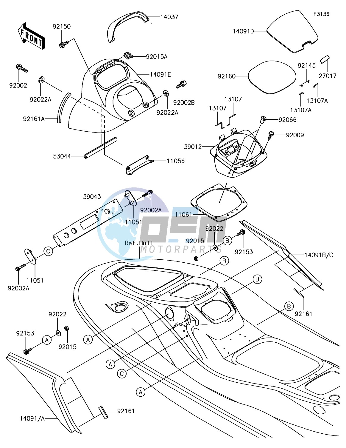 Hull Middle Fittings