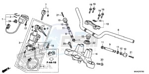 NC750SAG NC750S Europe Direct - (ED) drawing HANDLE PIPE/ TOP BRIDGE