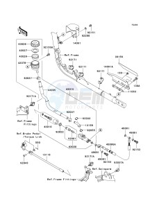 VN 2000 G [VULCAN 2000] (8F-9F) 0G9F drawing REAR MASTER CYLINDER